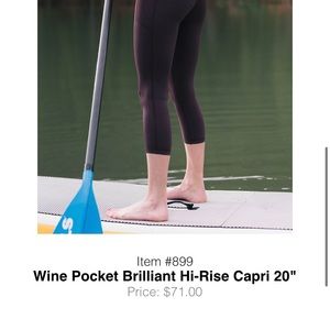 ZYIA wine brilliant leggings